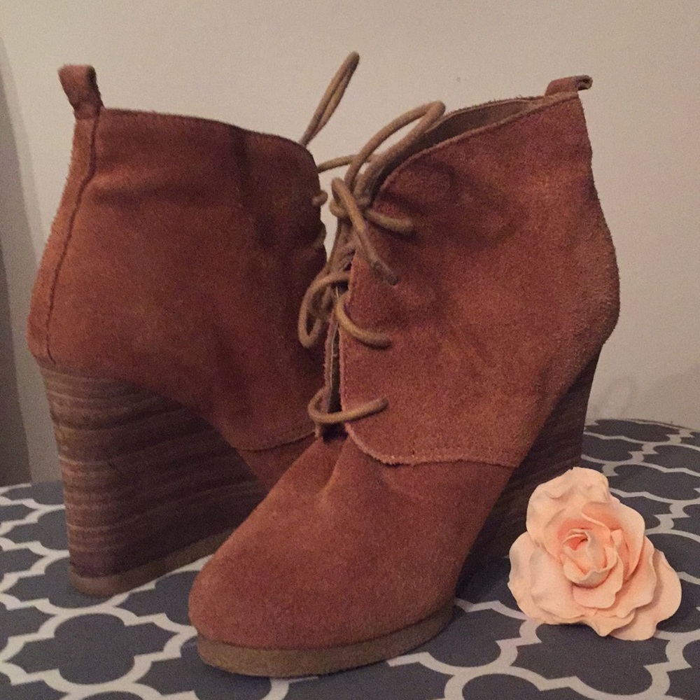 Steve Madden | Suede Wedge Boots with 4” Heel
